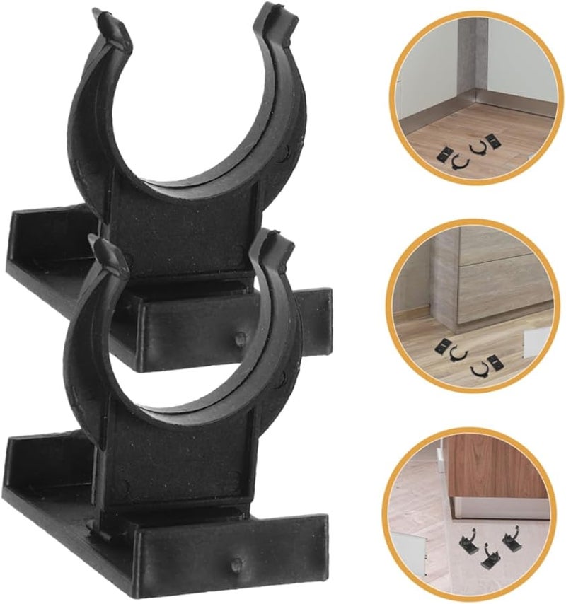 Housoutil 36 Pcs Black Kitchen Cabinet Leg Clips Toe Kick Clips Easy Installation 5X4X3 5CM - Image 5